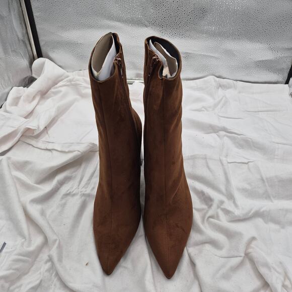 NEW Jeffrey Campbell Siren Bootie in a brown suede finish size 11 - Picture 3 of 8